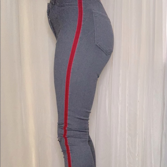 High-rise ripped jeggings - Picture 2 of 3